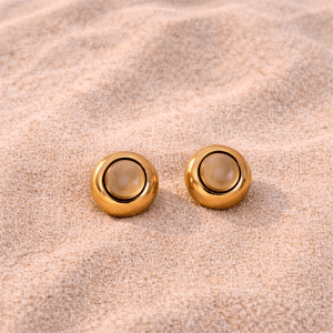 golden-round-glossy-earring