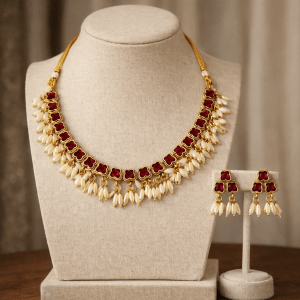polki-style-pearl-drop-necklace